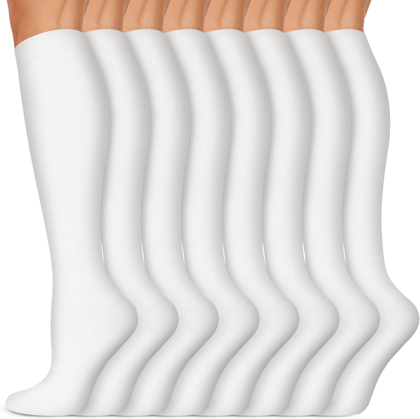 Copper Compression Socks (15-20 Mmhg) for Men & Women - Running, Hiking, Cycling, Travel - Improves Circulation