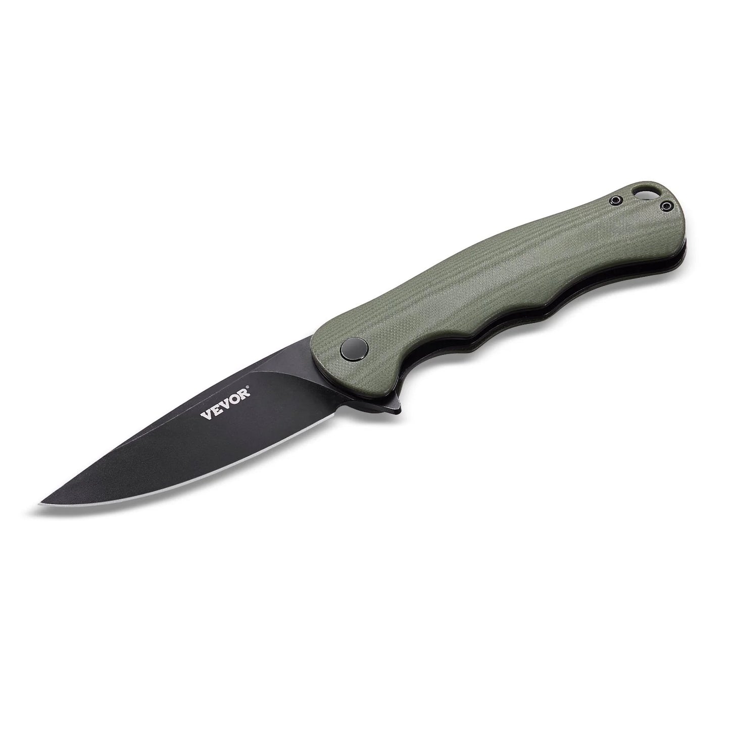 Folding Pocket Knife 3.5 In/8.8 Steel Blade G10 Handle Pocket Clip