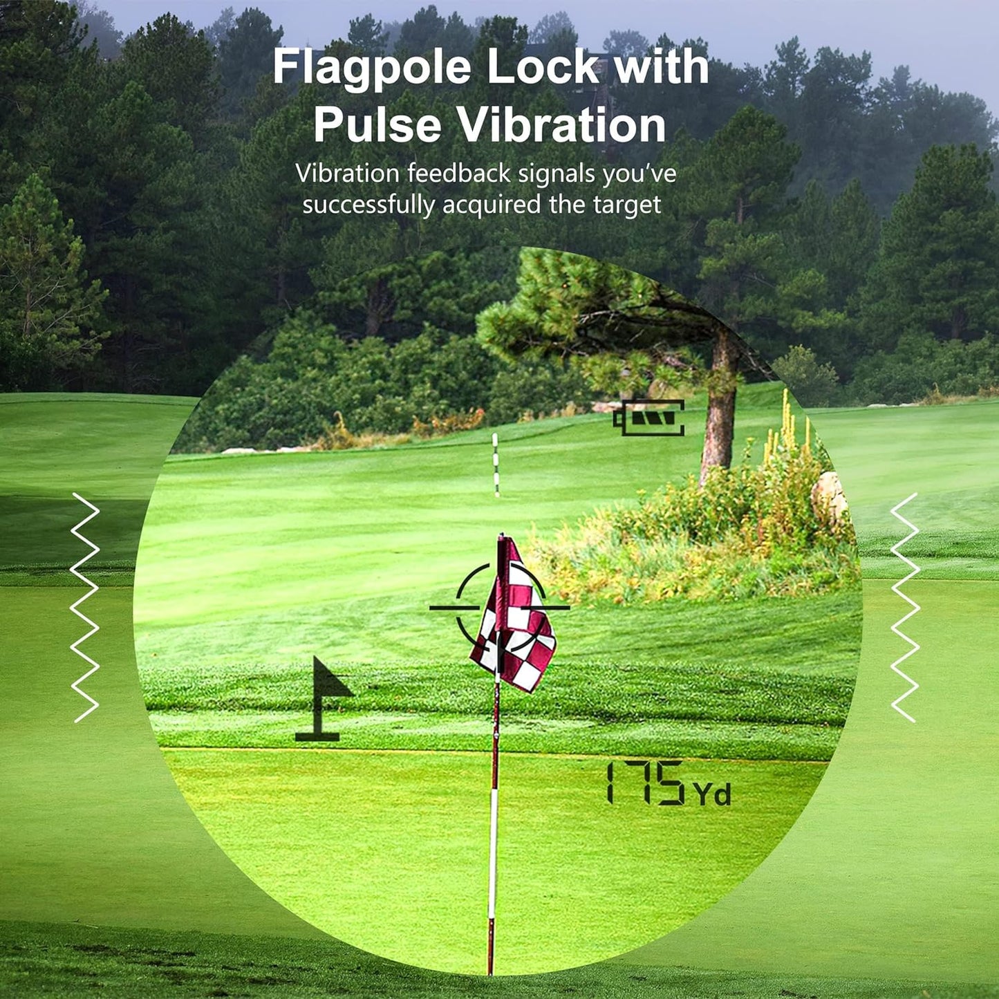 Golf, Camping Rangefinder 650 1400 1700 Yards Distance Measurement 6X Magnification