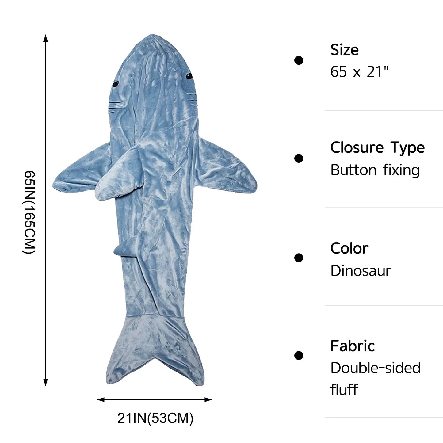 Shark Blanket Hoodie Onesie Adult & Kid,Wearable Shark Blanket,Shark Sleeping Bag,Soft Cozy Shark Onesie Costume
