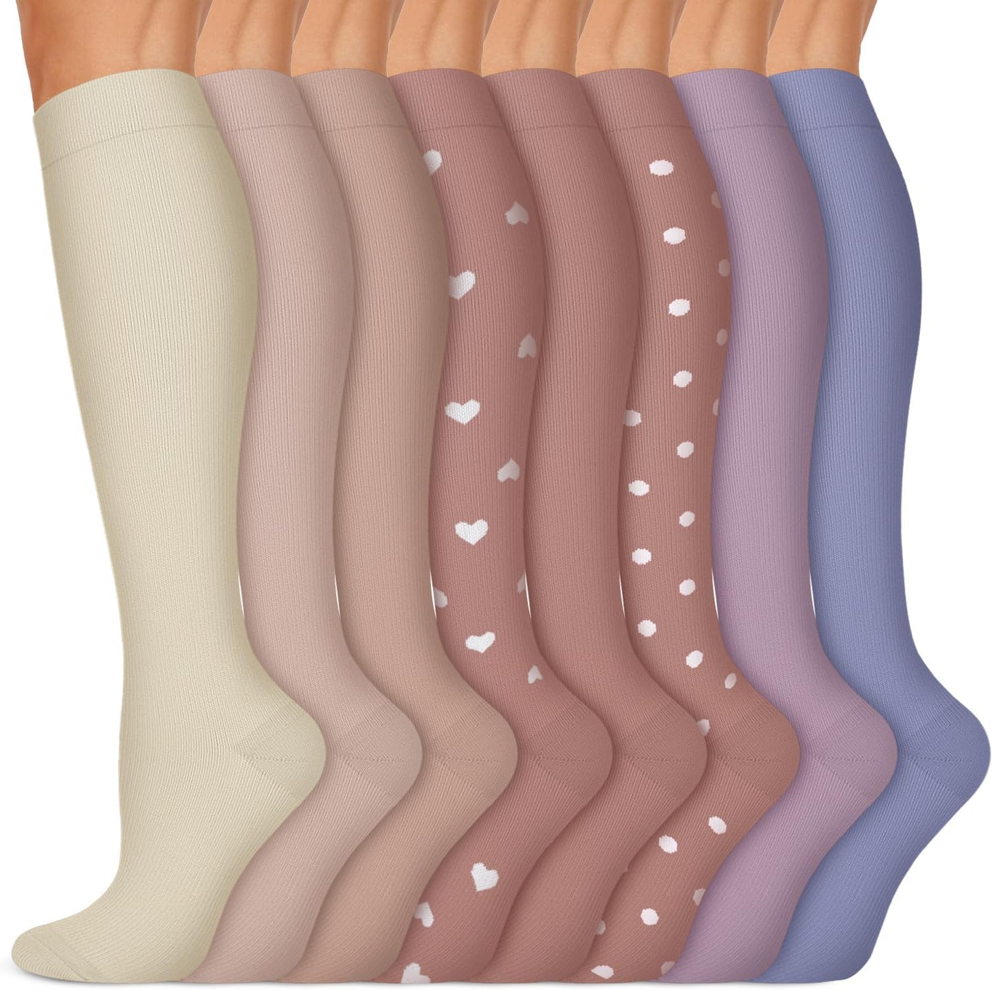 Copper Compression Socks (15-20 Mmhg) for Men & Women - Running, Hiking, Cycling, Travel - Improves Circulation