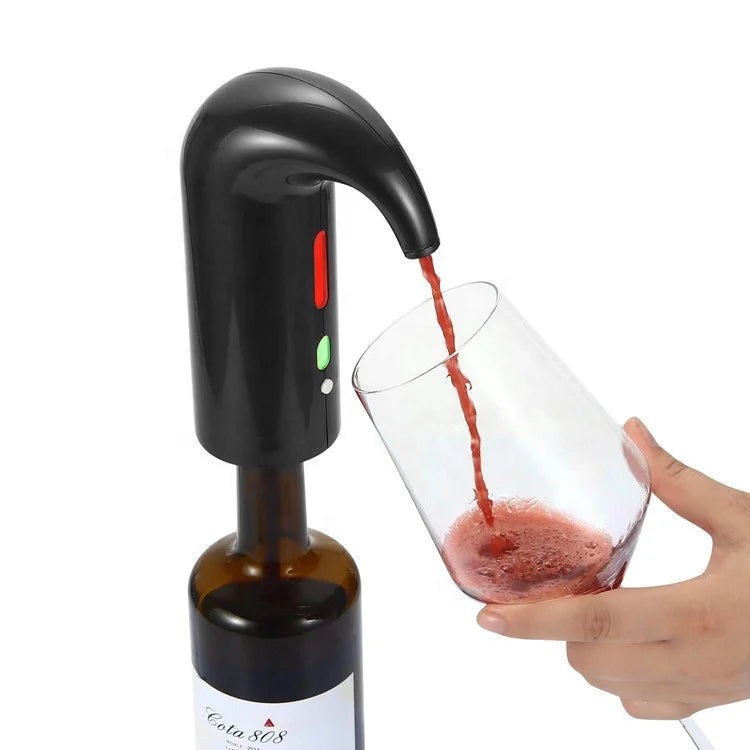 Top Bar Gadgets Electric Wine Aerator Dispenser Pump Decanter With Gift Box - OP Trading Post