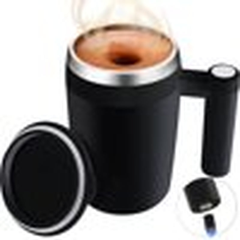 Rechargeable Self Stirring Mug - Magnetic Electric Auto Mixing Stainless Steel Cup