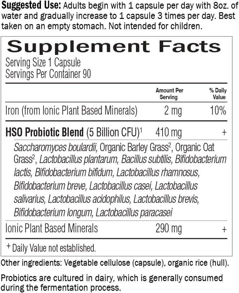 Primal Defense Ultra Ultimate Probiotic Formula - 15 Billion CFU and 13 Strains of Probiotics plus Hsos for Healthy Digestive Balance, Vegetarian and Gluten Free, 90 Capsules