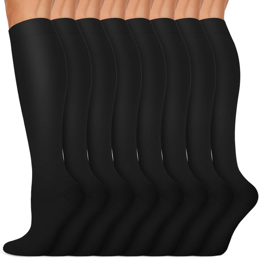 Copper Compression Socks (15-20 Mmhg) for Men & Women - Running, Hiking, Cycling, Travel - Improves Circulation
