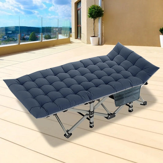 Folding Camping Cot with Thicker Mattress for Adults, Sleeping Cot Bed, Folding Cots, Foldable Guest Beds with Carry Bag