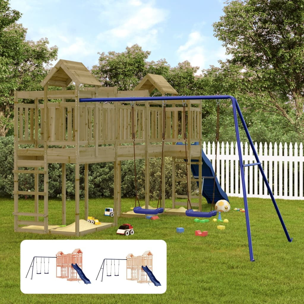 Outdoor Playset Solid Douglas Wood