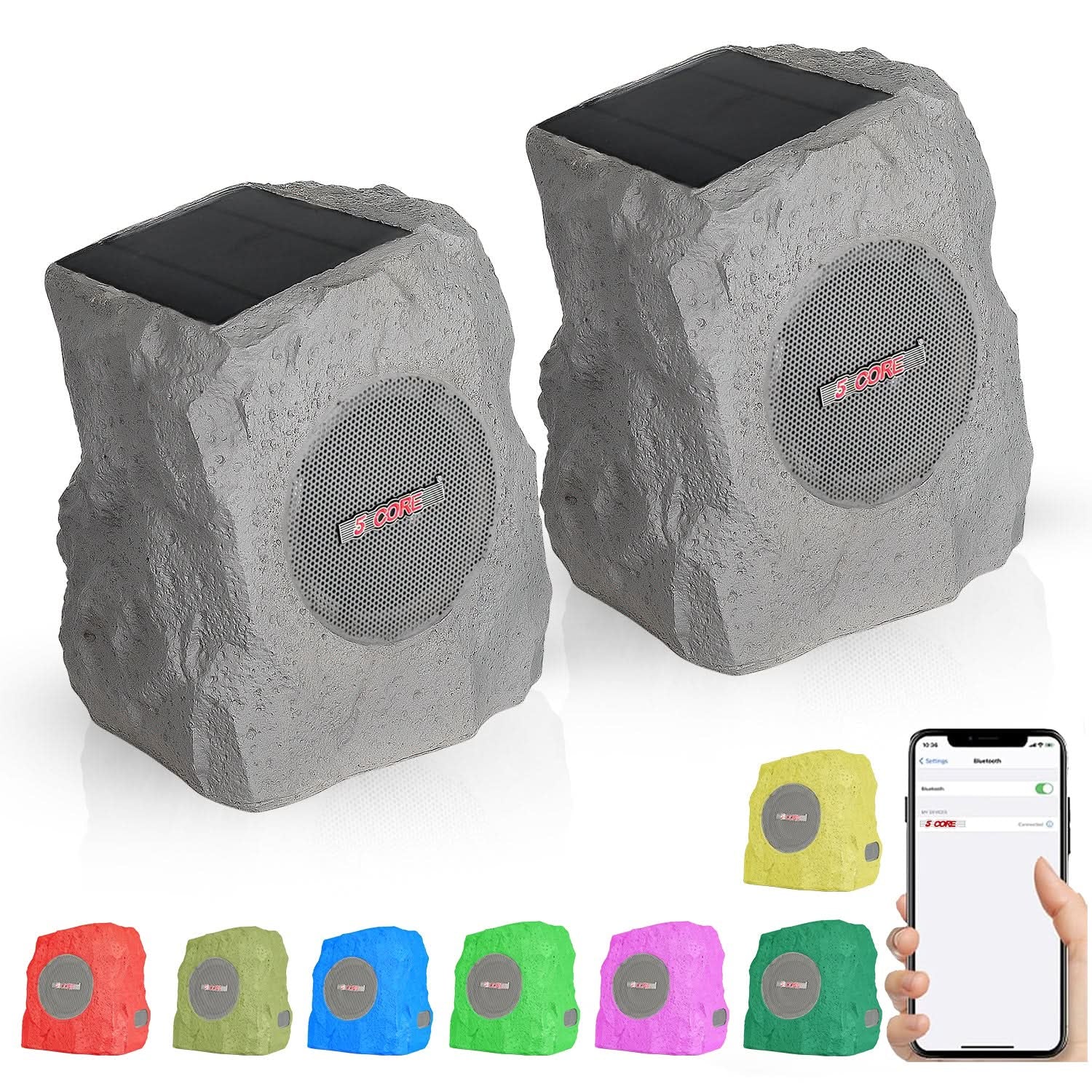 5Core Outdoor Wireless Bluetooth Rock Shape Speaker
