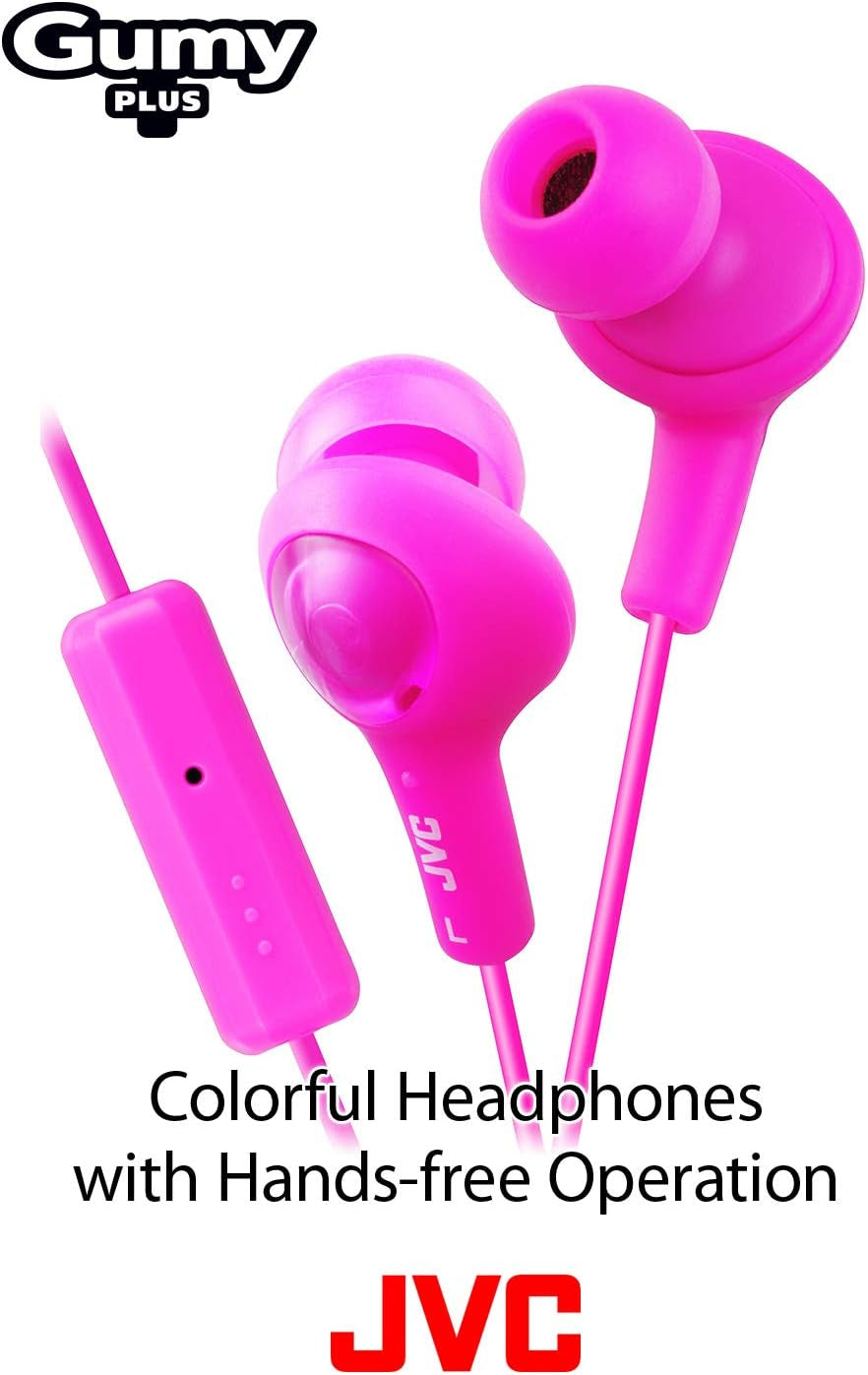 HA-FR6 Gumy plus In-Ear Headphones with Remote & Mic (Pink)