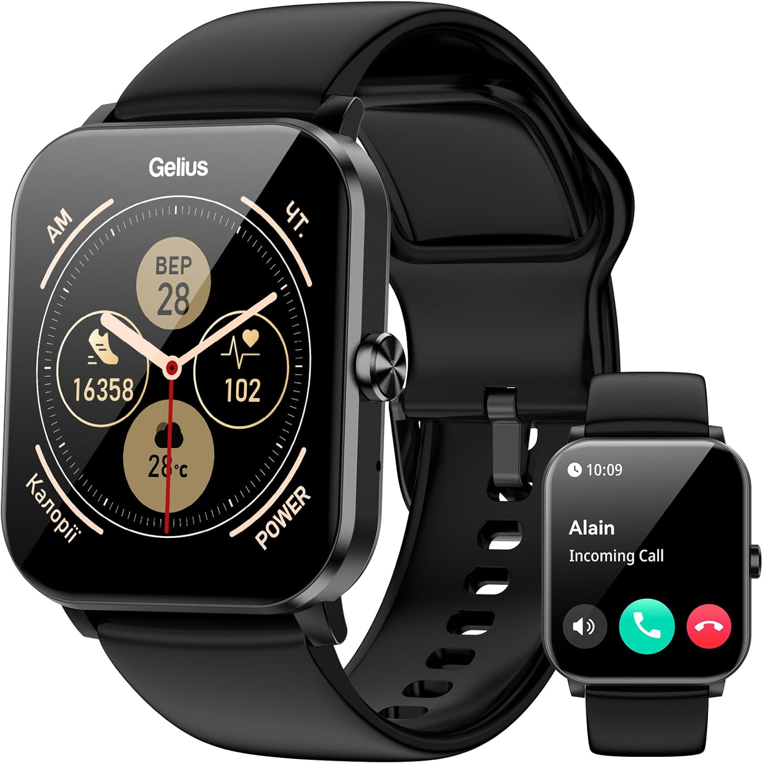 Smart Watch, Smartwatches for Men Women, 1.85"HD Fitness Tracker (Answer/Make Calls), 120+ Sport Modes, IP68 Waterproof Fitness Watch, Heart Rate/Sleep Monitor, Smartwatch Compatible Android iOS - OP Trading Post