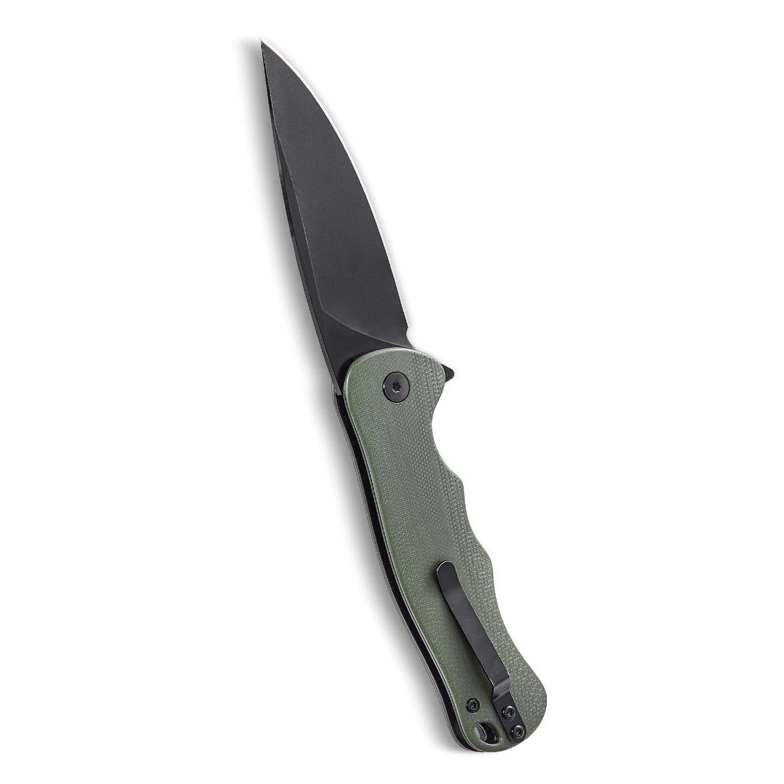 Folding Pocket Knife 3.5 In/8.8 Steel Blade G10 Handle Pocket Clip