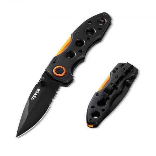 Folding Pocket Knife 3 In/7.6 Blade Aluminum Handle Sharp