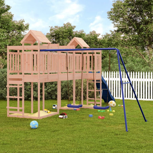 Outdoor Playset Solid Douglas Wood