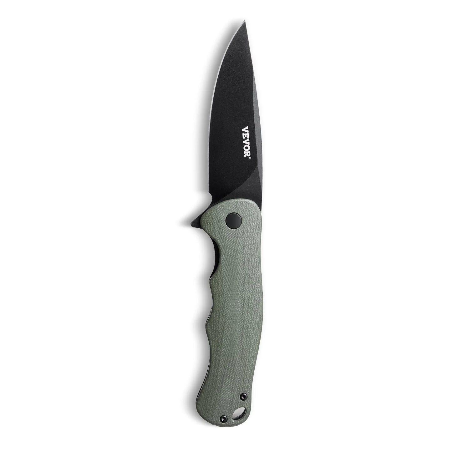 Folding Pocket Knife 3.5 In/8.8 Steel Blade G10 Handle Pocket Clip